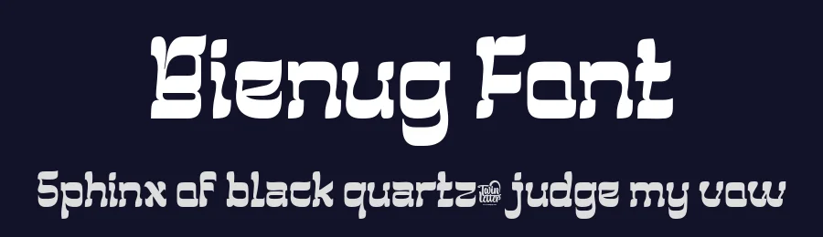 Bienug Font by twinletter — Display Font — thumbnail 2