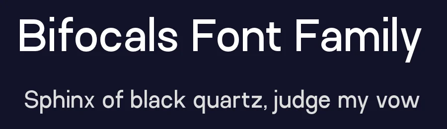 Bifocals Font Family by habib otang — Sans Serif Font — thumbnail 2