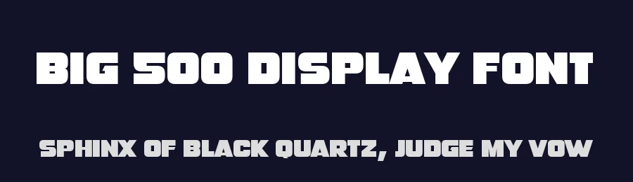 Big 500 Display Font by Dadiomouse — Display Font — thumbnail 2