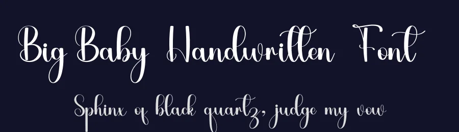 Big Baby Handwritten Font by inermediaSTUDIO — Script Handwritten Font — thumbnail 2