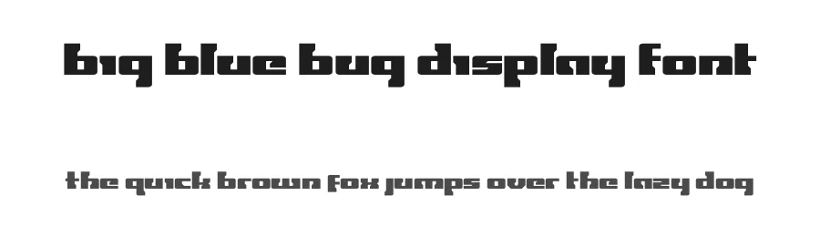 Big Blue Bug Display Font by Iconian Fonts — Display Font