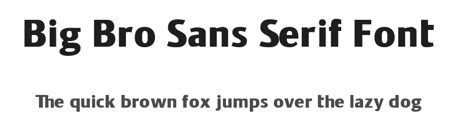 Big Bro Sans Serif Font by Tapiwanashe Sebastian Garikayi — Sans Serif Font