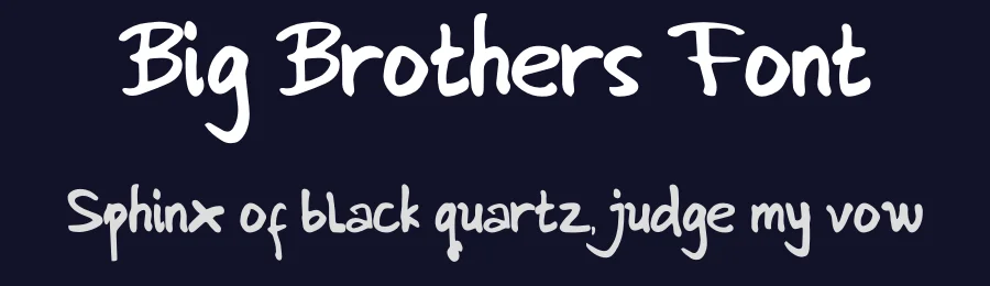 Big Brothers Font by chasim — Script Handwritten Font — thumbnail 2