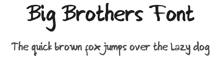 Big Brothers Font by chasim — Script Handwritten Font