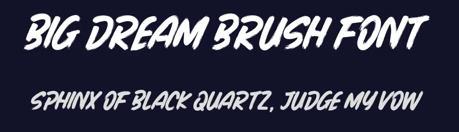 Big Dream Brush Font by productype — Script Handwritten Font — thumbnail 2