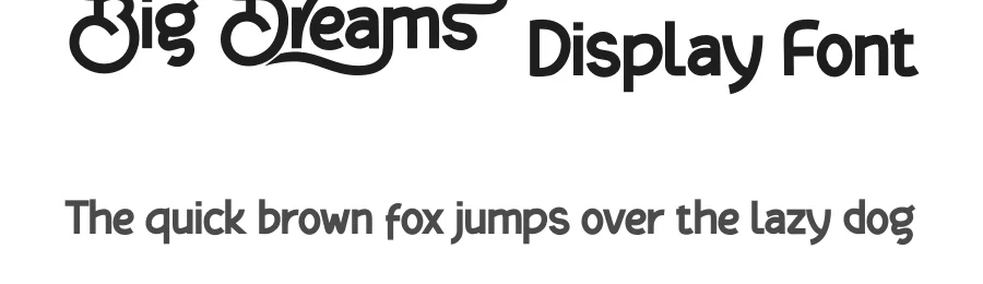 Big Dreams Display Font by twinletter — Sans Serif Font