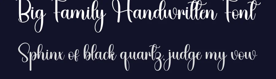 Big Family Handwritten Font by inermediaSTUDIO — Script Handwritten Font — thumbnail 2