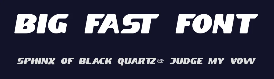 Big Fast Font by noahtype — Display Font — thumbnail 2