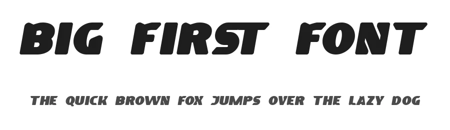 Big First Font by RaisProject — Display Font
