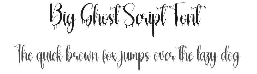 Big Ghost Script Font by creativeletter — Script Handwritten Font