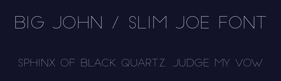 Big John / Slim Joe Font by Ion Lucin — Sans Serif Font — thumbnail 2