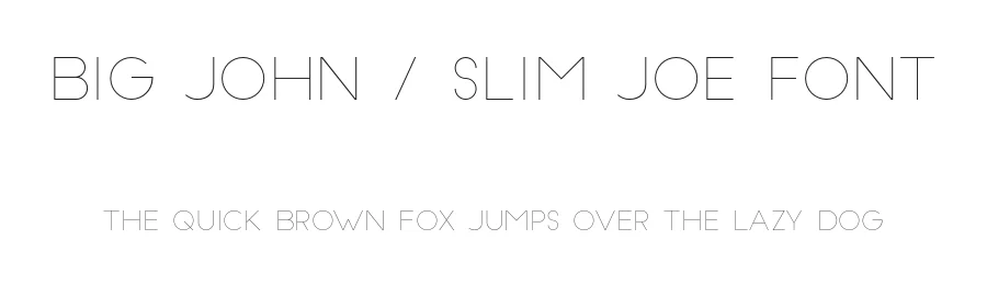 Big John / Slim Joe Font by Ion Lucin — Sans Serif Font