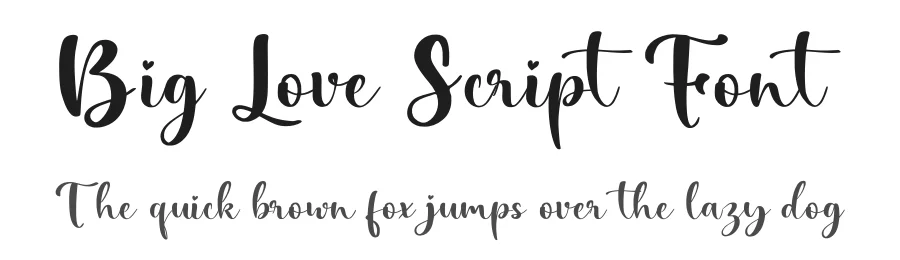 Big Love Script Font by Letterayu — Script Handwritten Font