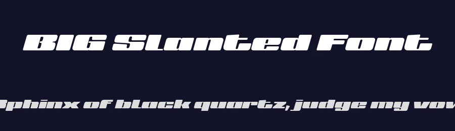BIG Slanted Font by defharo — Display Font — thumbnail 2