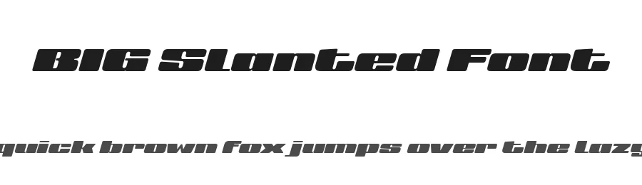 BIG Slanted Font by defharo — Display Font