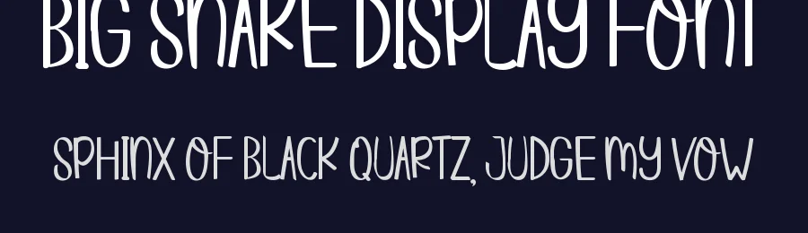 BIG SNAKE Display Font by inermediaSTUDIO — Decorative Font — thumbnail 2