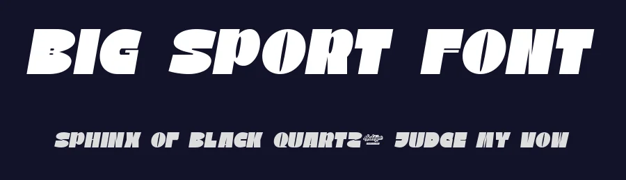 Big Sport Font by noahtype — Decorative Font — thumbnail 2
