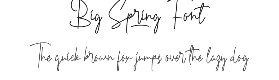 Big Spring Font by nihstudio — Script Handwritten Font