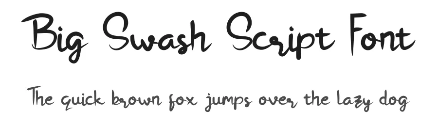 Big Swash Script Font by twinletter — Script Handwritten Font