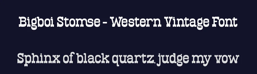 Bigboi Stomse – Western Vintage Font by timelesstype.co — Display Font — thumbnail 2
