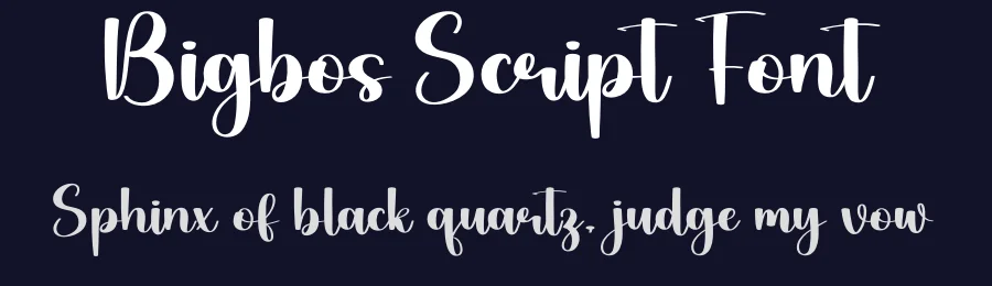 Bigbos Script Font by creativeletter — Script Handwritten Font — thumbnail 2