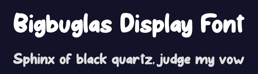 Bigbuglas Display Font by Basnistudio — Display Font — thumbnail 2
