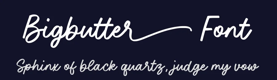 Bigbutter Font by Timur type — Script Handwritten Font — thumbnail 2