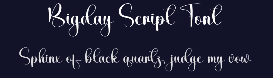 Bigday Script Font by creativeletter — Script Handwritten Font — thumbnail 2
