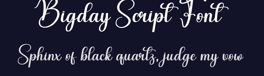 Bigday Script Font by creativeletter — Script Handwritten Font — thumbnail 2