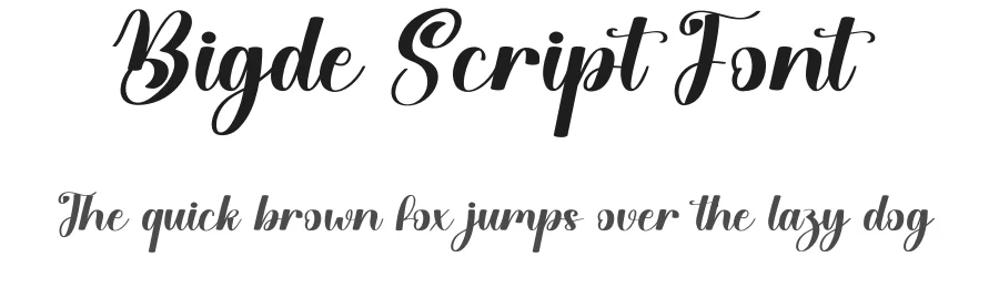 Bigde Script Font by creativeletter — Script Handwritten Font