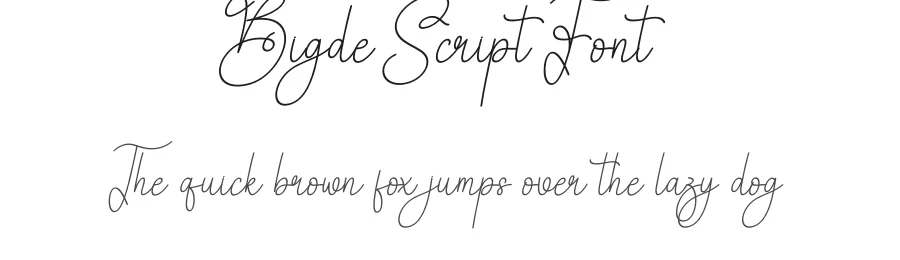 Bigde Script Font by andikastudio — Script Handwritten Font