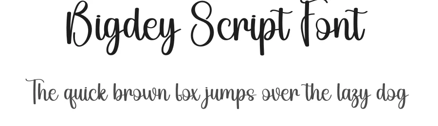 Bigdey Script Font by creativeletter — Script Handwritten Font