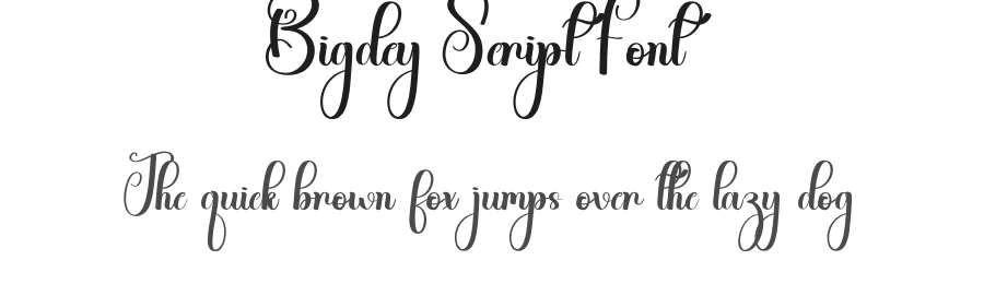 Bigdey Script Font by andikastudio — Script Handwritten Font