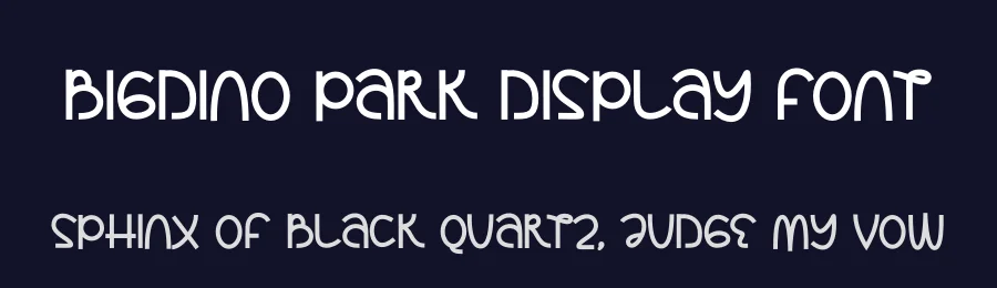 Bigdino Park Display Font by Alpaprana — Display Font — thumbnail 2