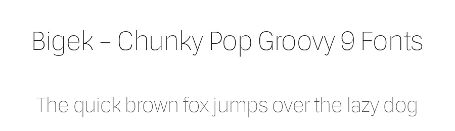 Bigek – Chunky Pop Groovy 9 Fonts by Casloop Studio — Decorative Font