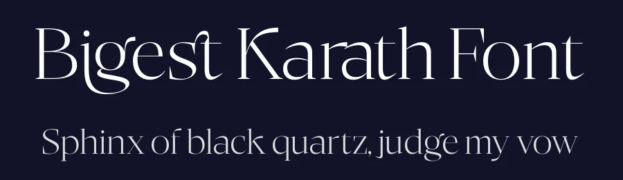 Bigest Karath Font by timelesstype.co — Serif Font — thumbnail 2