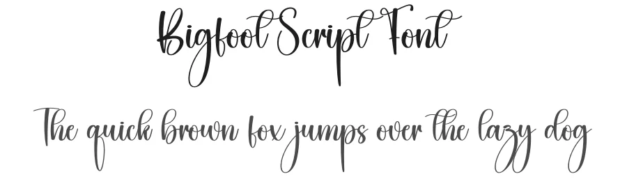 Bigfoot Script Font by creativeletter — Script Handwritten Font
