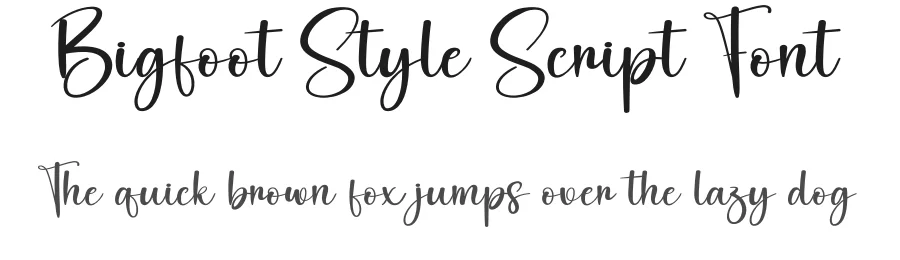 Bigfoot Style Script Font by creativeletter — Script Handwritten Font