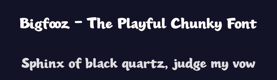 Bigfooz – The Playful Chunky Font by letterhanna — Display Font — thumbnail 2
