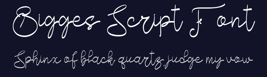 Bigges Script Font by Canden Meutuah — Script Handwritten Font — thumbnail 2