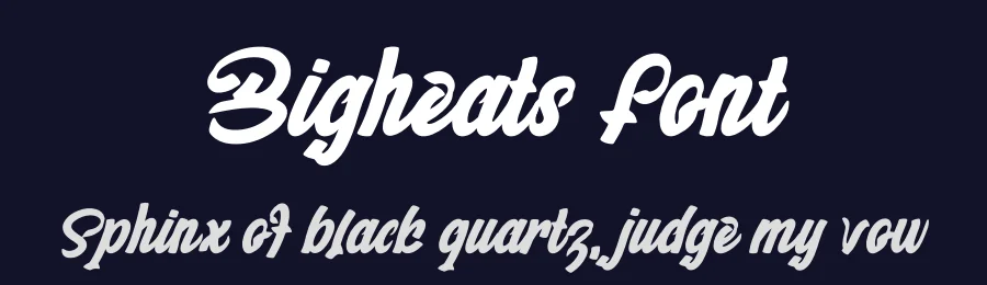 Bigheats Font by NuType — Script Handwritten Font — thumbnail 2