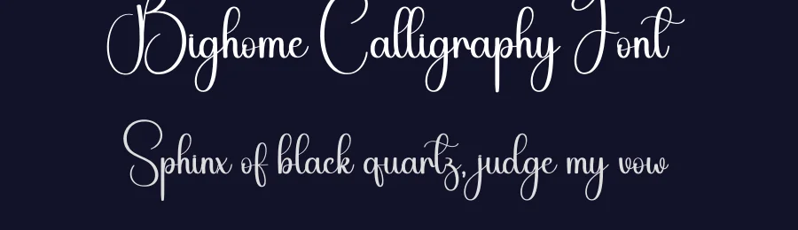 Bighome Calligraphy Font by creativeletter — Script Handwritten Font — thumbnail 2