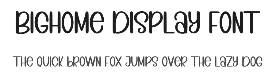 Bighome Display Font by inermediaSTUDIO — Display Font