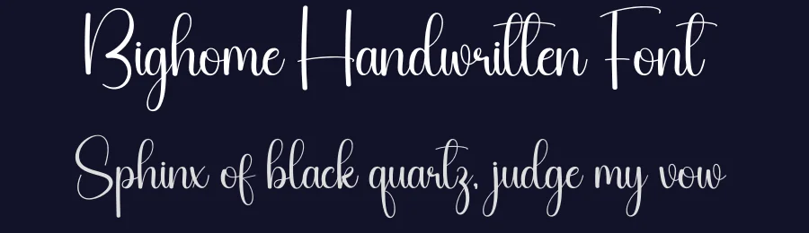 Bighome Handwritten Font by creativeletter — Script Handwritten Font — thumbnail 2