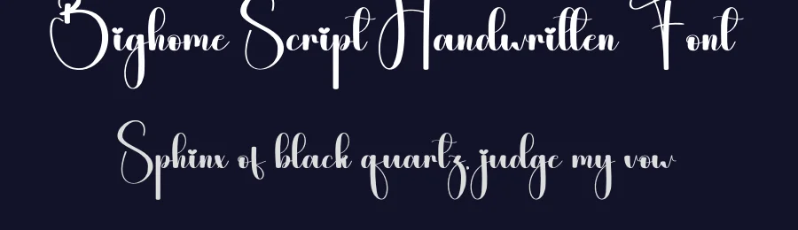 Bighome Script Handwritten Font by andikastudio — Script Handwritten Font — thumbnail 2