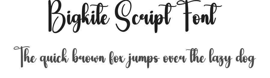 Bigkite Script Font by andikastudio — Script Handwritten Font