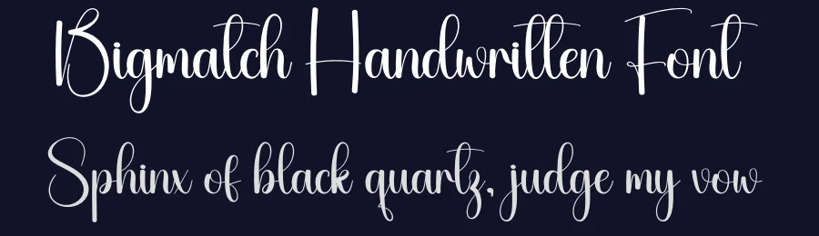 Bigmatch Handwritten Font by creativeletter — Script Handwritten Font — thumbnail 2