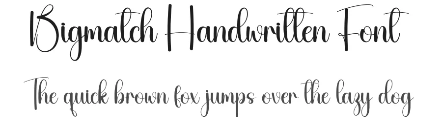 Bigmatch Handwritten Font by creativeletter — Script Handwritten Font