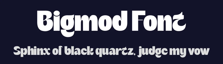 Bigmod Font by saemoon creative — Display Font — thumbnail 2