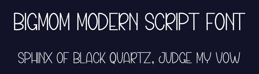 Bigmom Modern Script Font by inermediaSTUDIO — Display Font — thumbnail 2